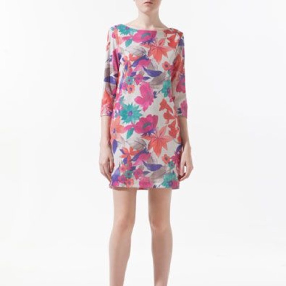Zara Floral Sequin Dress